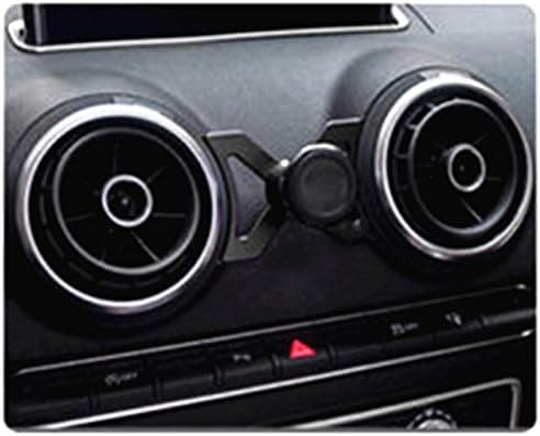 Audi A3/S3 Bil Luftventil Magnetisk Telefonholder, Roterbar Bil Luftventil Telefonholder Magnetisk Telefonholder til Audi A3/S3/RS3 (Sort)