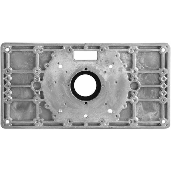 Aluminium Router Table Insert Plate with 4 Rings and Screws for Woodworking Benches 235 120 8mm