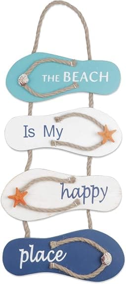 1 stk nautisk strandflipflopdekorasjon flipflop-ornament vegg H