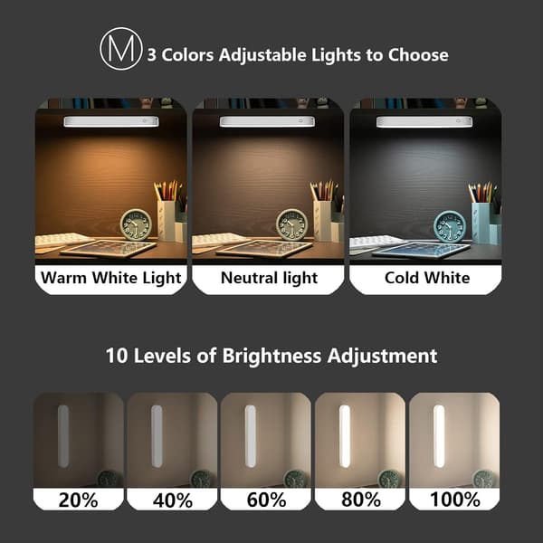 4W magnetisk LED-bordlampe 2800K til 6500K genopladelig trådløs