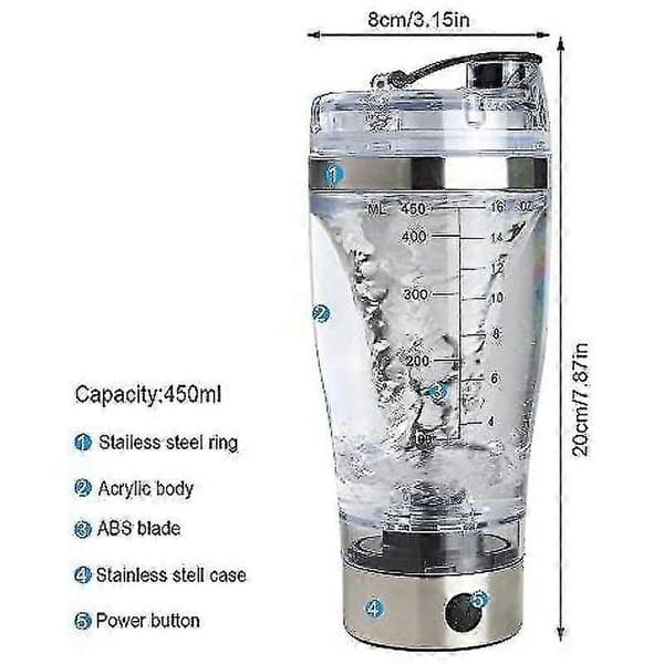 Elektrisk Proteinshaker Proteinshaker Mixer Proteinshaker, 450ml (FMY)