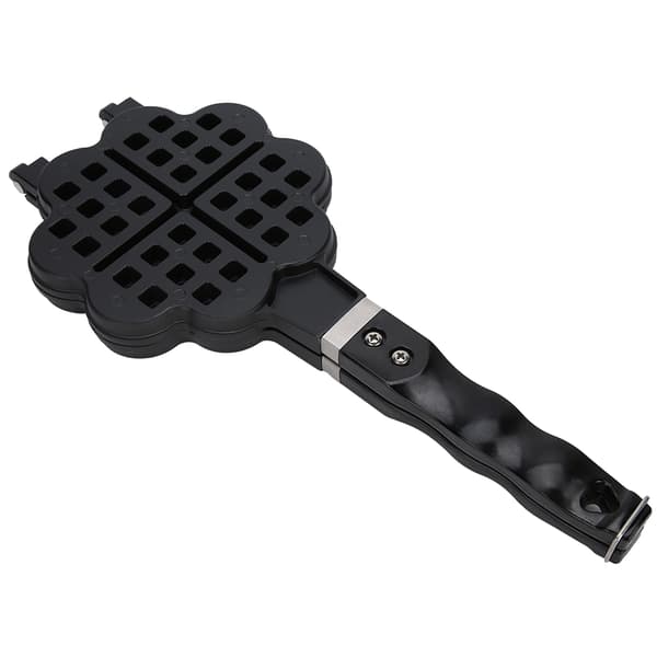 Hjerteformet DIY vaffeljern vaffelkakeform bakeplate husholdningsbakingstilbehør for gass 0.7