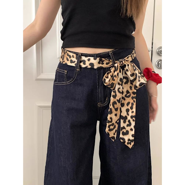 Solid Long Scarf Pure Slim Scarf Tie Handbag Wrap Handle Satin Belt