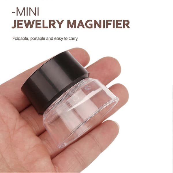 10X Multifunksjonell Sylinder Øyeforstørrer Forstørrelsesglass Lupe for Smykker