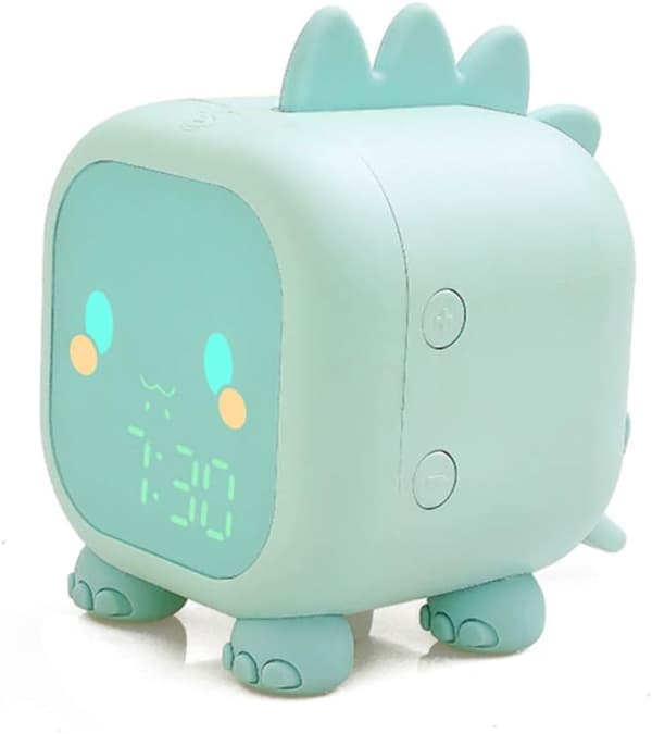 Children's Alarm Clock with Wake-up Light, Sleep Training, Digital Clock, Night Light, LED Timer, Snooze Function, Sunrise Simulator