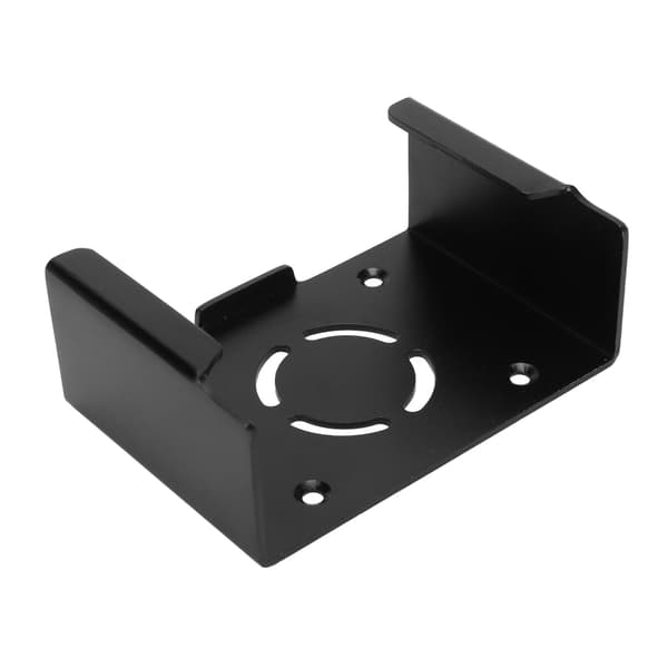 Set-top Box Mount Aluminum Alloy Rustproof Screw Fixing Wall Mount for IOS TV Black