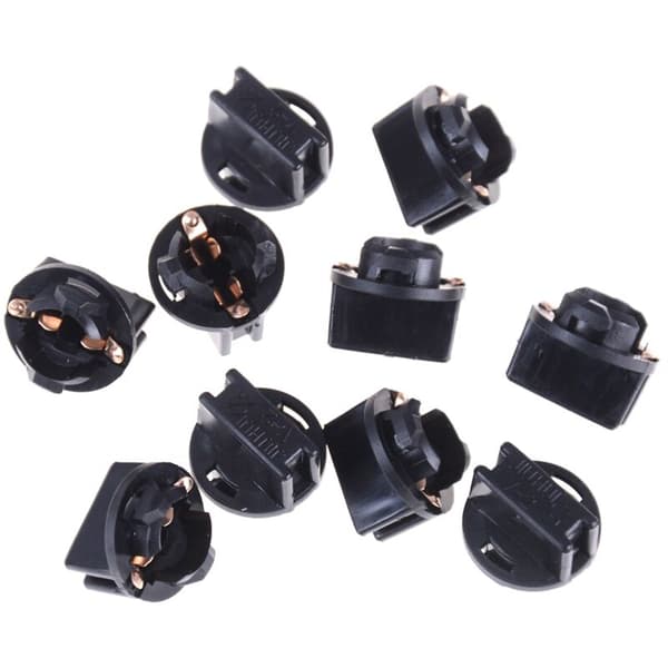 10 pcs T10 Socket Dashboard W5W 168 192 194 Twist Lock Wedge Base Lamp Holder