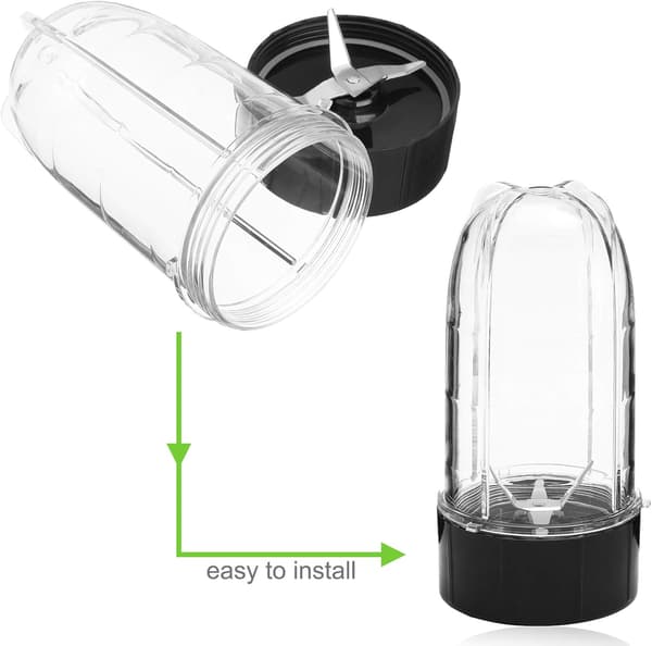 4 stk. klinger til 250W Magic Bullet Blender Juicer, Magic Bullet klinger reservedele, Magic Bullet blender tilbehør Juicer MB 250W