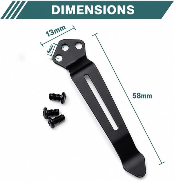 4-PAKK Dyp Bæreklips for Lommekniv Kompatibel med Benchmade 535 -