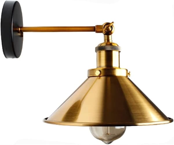 Industriel Retro Væglampe, Foldbar Bronze Væglampe, Moderne Indendørs
