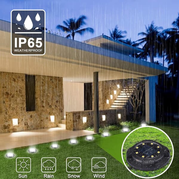 Solar Lights, Solar Ground Lights Outdoor Garden Lighting Landscape