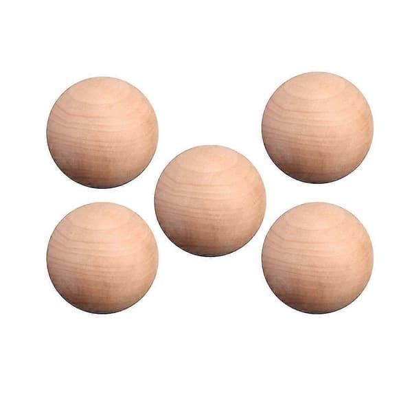 5 stk 4 cm diameter trekuler DIY runde kuler umalte kuler håndverksmateriale -Sy