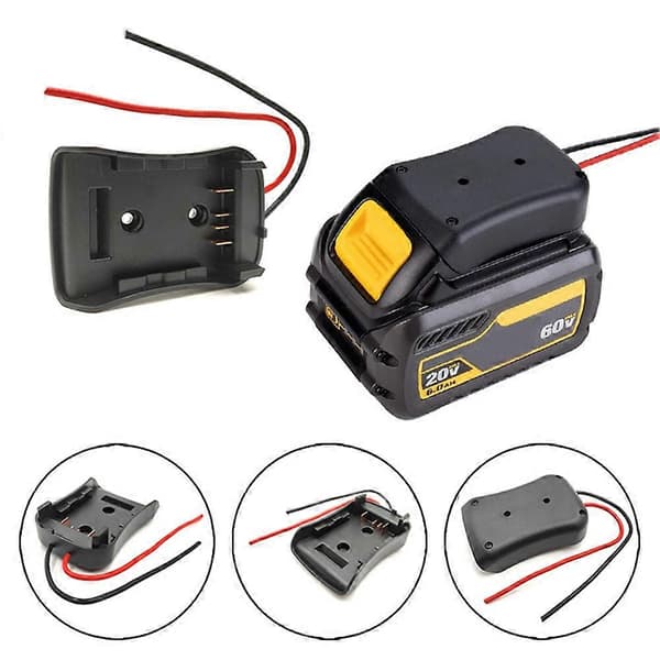 Batteriadapter for Flexvolt 60V Max Dock Strømkontakt 12 Gauge 54