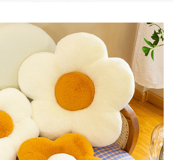 Kudde blomma kudde husdjur kudde soffa burspråk sovrum golv stol kudde solros kudde (35cm vit)_tfrf
