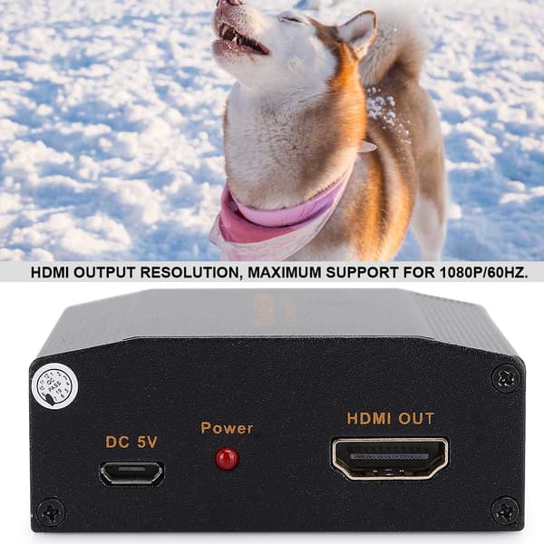 VGA+Audio til HDMI 1080P Bærbar Lydkonverteringsadapterutstyr
