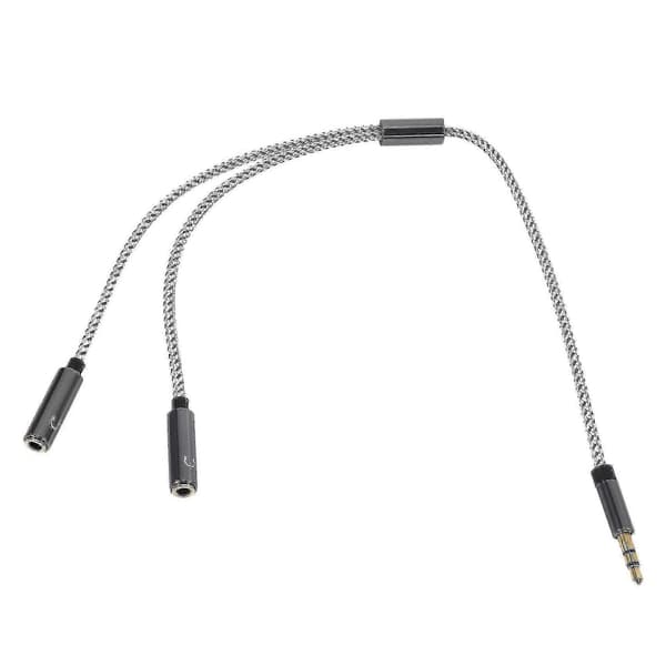 (9,8 tommer) 3,5 mm Dobbelt Ph-splitteradapter, Aux Hovedtelefoner Ørepropper Y O Del Ad