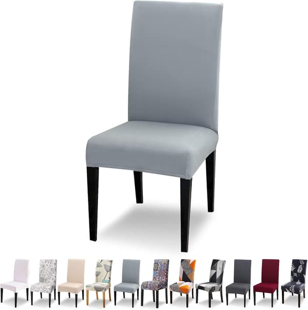 Stretch Stoltrekk Sett med 6 Universal Vaskbar Moderne Spisestol