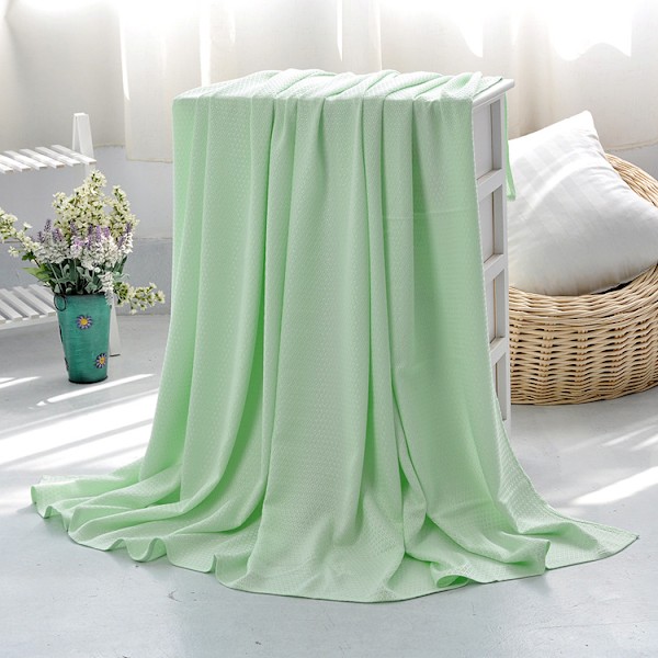Kølefilt Isfilt til varme sovende og nattesvedere, isfilt til alle årstider, superkølig let filt grøn 100*150cm. Green