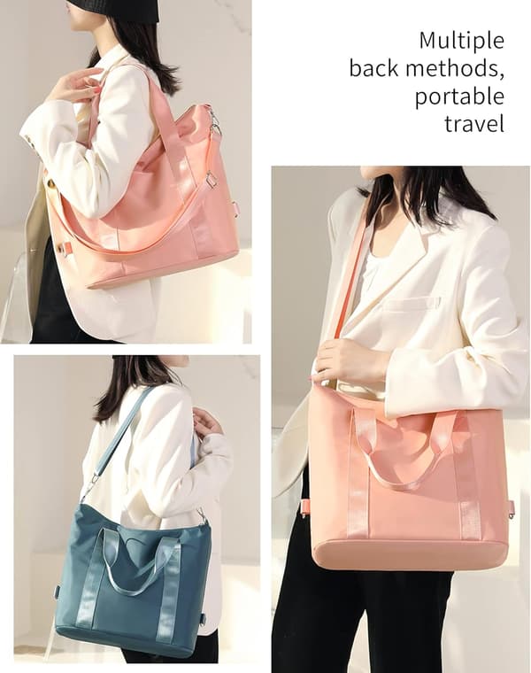 Dameveske, 13,4 tommer A4 Vanntett 2-i-1 Tote Bag