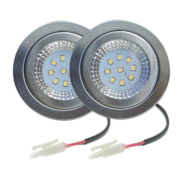 2-pak Emhættelys LED 15W 12V DC Komfur Røgfilter Pære til Udskiftning af 20W Halogenpære