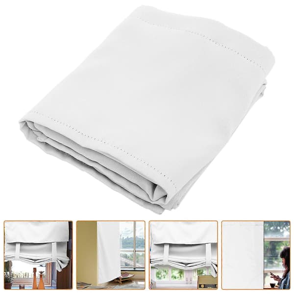 Blackout Curtain Window Curtain White Insulating for Bedroom Use 1-pack