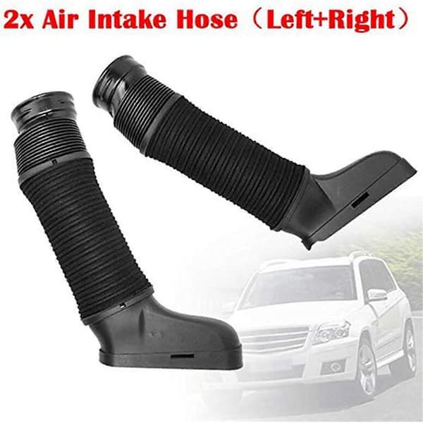 Left and Right Air Intake Duct Kit for GLK350 3.5L Black