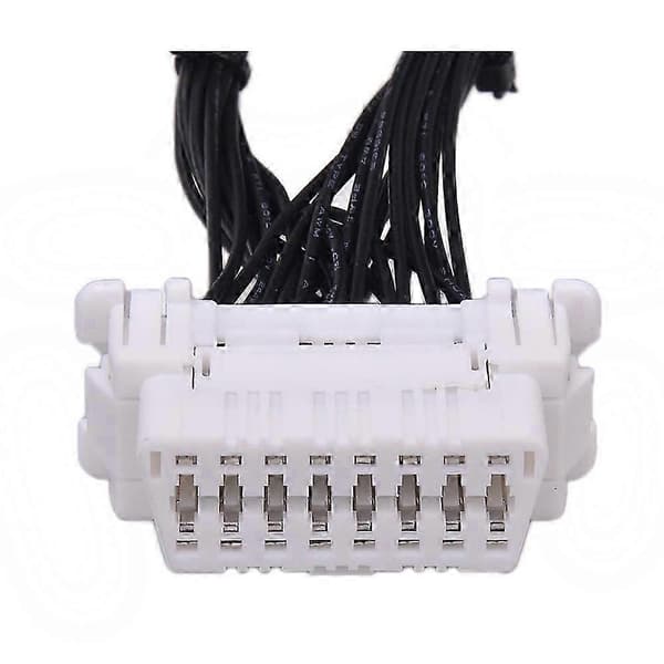 30 CM OBD2 J1962 Y 16-pinners Splitter Forlengelseskabel Adapter for Bil