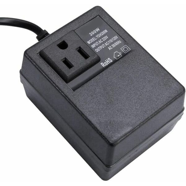 DC-spenning: 200W Transformator: 220V til 110V Europeisk plugg