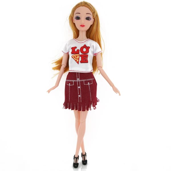 30 cm Barbie-nuken vaatesetti, 8 osaa