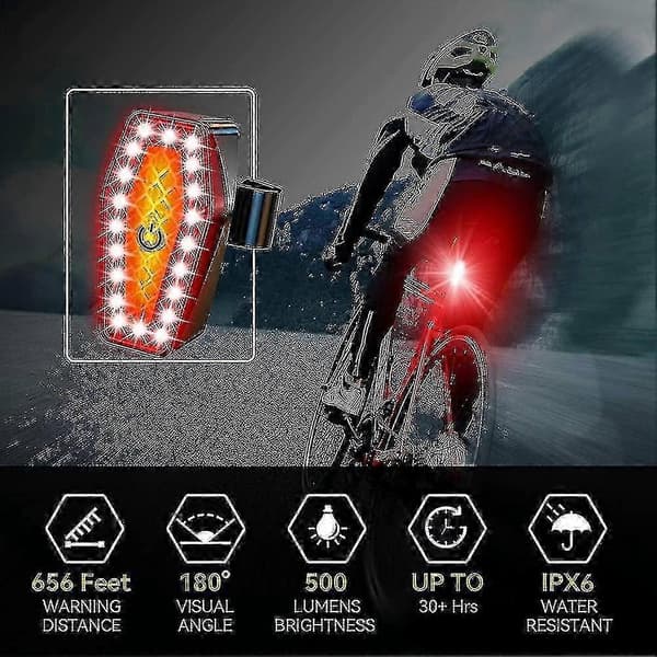 Compatible with 500 Lumen Bicycle Taillight, Super Bright Bicycle Taillight