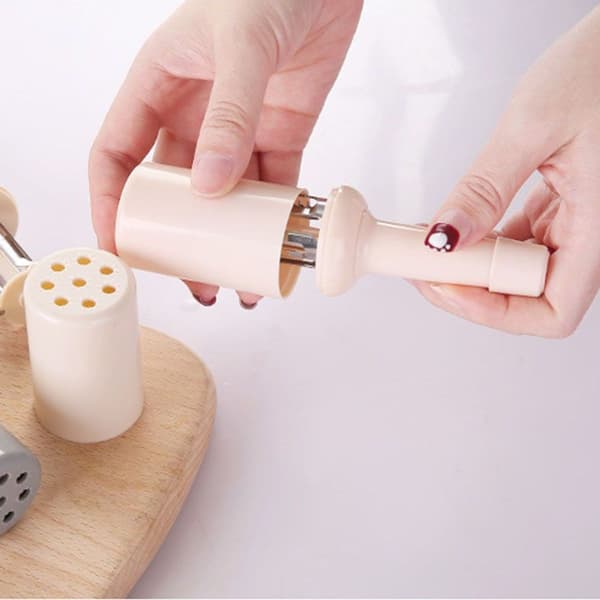 Handle multifunctional grater with three heads for fruits and vegetables KLB
