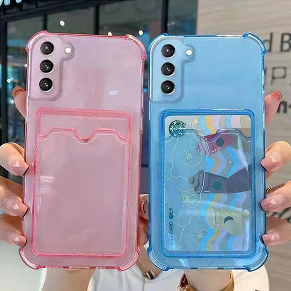 Galaxy A14 5G, Cover, Beskyttelse, Kortlomme, Rosa