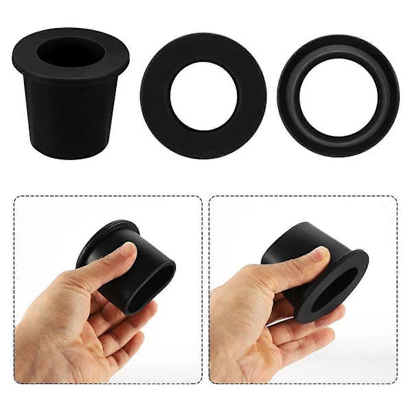 2 Pcs Umbrella Table Ring Hole, Silicone Umbrella Cone Wedge Plug Sleeve Patio Adapter Umbrella Table Hole Insert