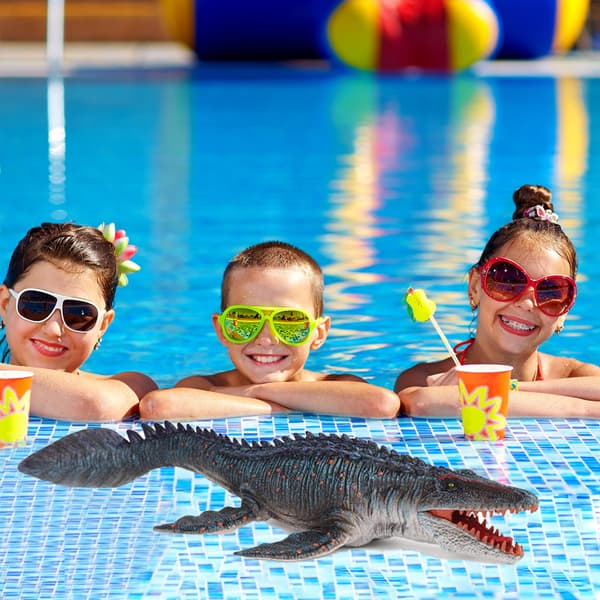 Realistisk dinosaurfigur Mosasaurus dinosaurmodell Perfekt dinosaurleke for samlere, dekorasjon, festfavoritt