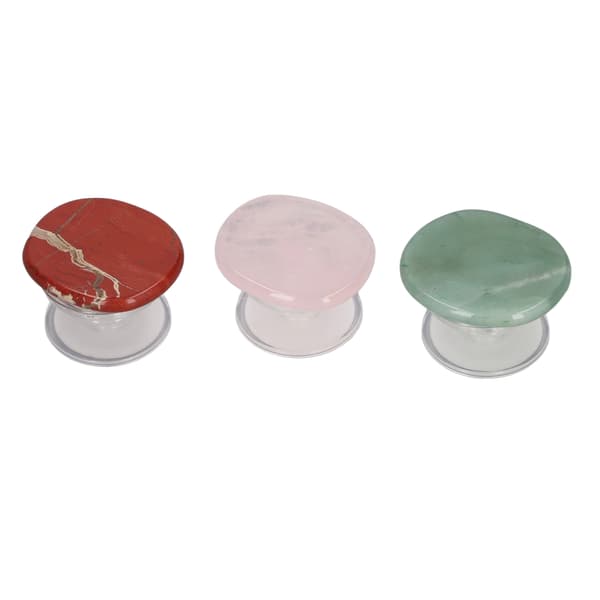 3 stk. stenmobilgreb, glattere, pladsbesparende, lyse farver, mobilgrebsholder til julegaver