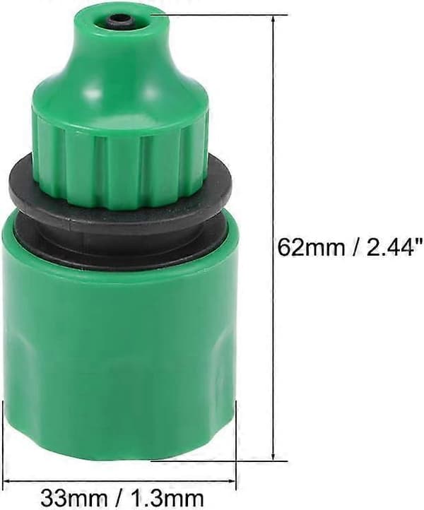 Snabbkoppling Slangadapter Koppling 4mm Innerdiameter Slangrör för Trädgårdsbevattningssystem 5-pack