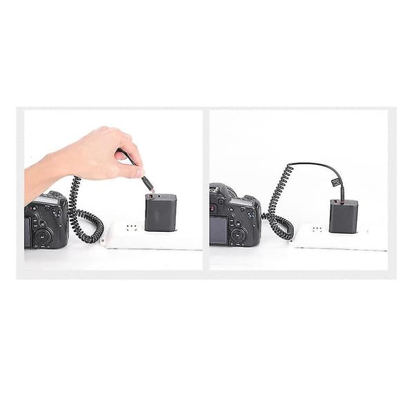 Typ-C LP-E6 E6N ACK-E6 -E6 Dummy Batteri & DC Bank USB-kabel för 6D 7D 60D 70D 80D 90D R R5 R6 Mark {db}