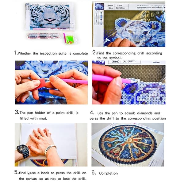 DIY Full Drill 5D Diamantmaling Broderi Korssting Kit De