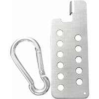 Bærbart dørlås med spenne for hjem, reise, hotell 8*3cm