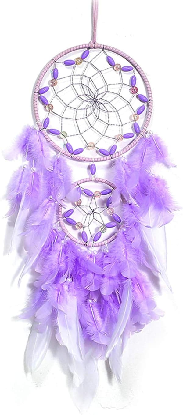 Purple Dream Catcher Large Dream Catcher Feather Mobile Decoration