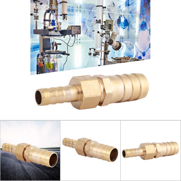 Messingkobling slangetilkobling reduserende pluggkontakt (8mm-16mm 1stk)