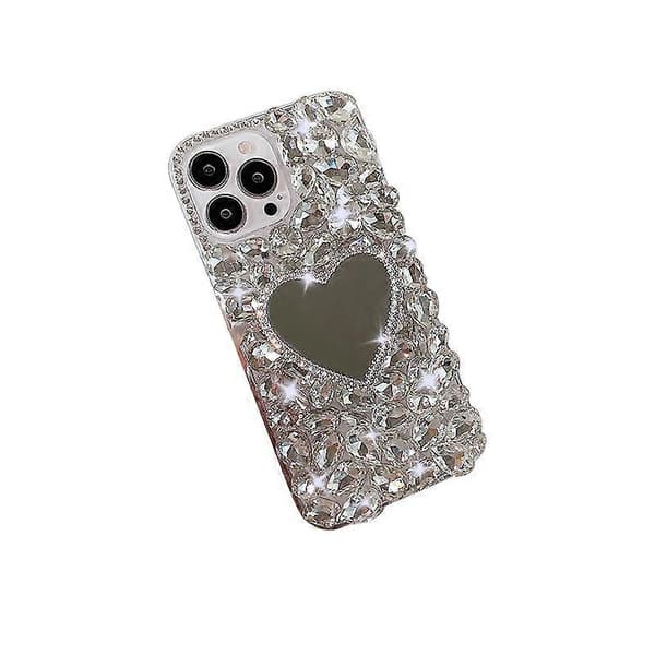 iPhone 13 Pro Love Mirror Glitrende Diamant Luksuriøs Diamant Serie Telefondeksel