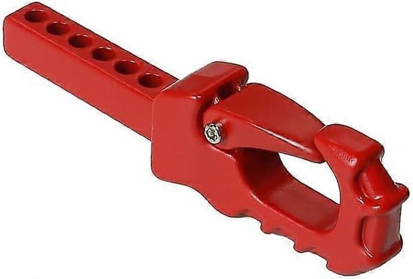 Højkvalitets trækkrog i aluminiumslegering til RC Crawler-entusiaster – til TRX4 og SCX10 (Sort)