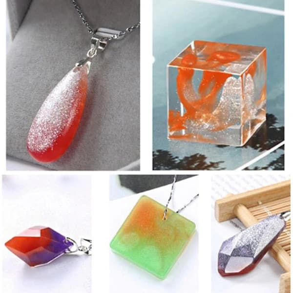 32 farver Mica Resin Pigment Regnbue Perlepulver Epoxyharpiks Støbeform Glitter Farvestof