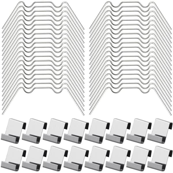 100 stk. drivhusglasclips Inkluderer 50 W-type drivhusclips