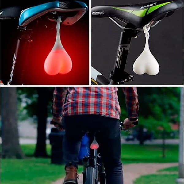 Pung Baglygte / LED-lygte til Cykel - Cykellygte Rød
