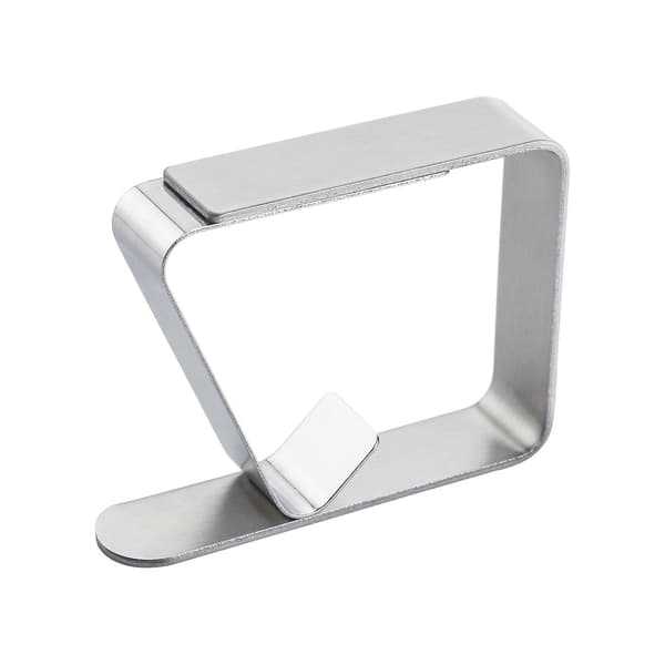 8-pack Stainless Steel Tablecloth Clips, Clamp Holders Suitable for Picnic, BBQ, Wedding, DIY Party (Silver)