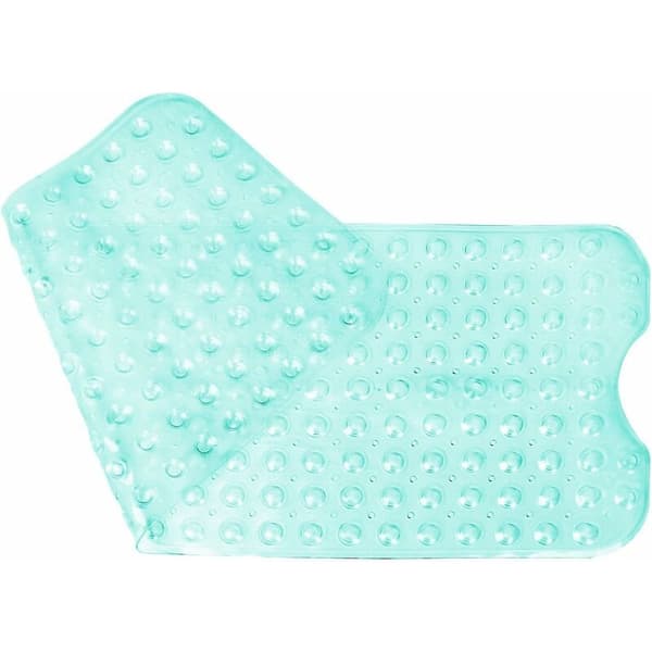 Badmatta med 200 sugproppar, halkfri badrumsmatta 100 x 40 cm (grön)