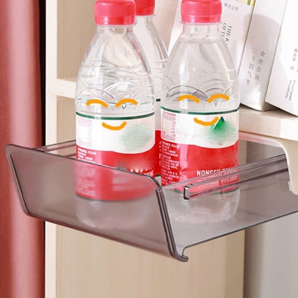 Under Desk Storage Box Without Holes Strong Under Table Storage Box Food Storage White + Black