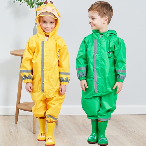 Barnregnställ Vattentätt Set Baby Unisex Vattentät Jacka G